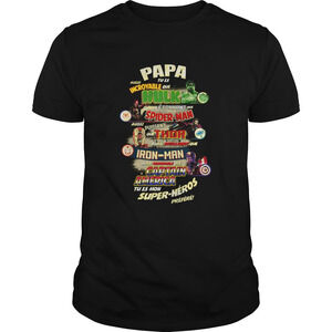 Papa Super Heros Prefere Marvel Avengers Endgame Shirt